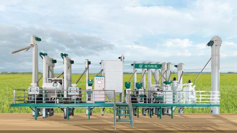 Ligne de production de rizerie entièrement automatisée | Solution complète de transformation et de conditionnement du riz Ligne de production de rizerie entièrement automatisée